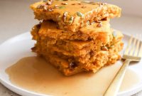 Baked Pumpkin Sheet Pan Pancakes — Fluffy Fall Brunch Recipe