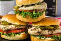 Crispy Chicken Sandwich Recipe with Tangy Slaw and Pickles