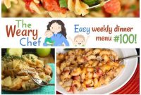 Weekly Dinner Menu 100: Reader Appreciation Meal Plan