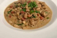 Creamy One-Pan Chicken with Beans and Garlic Herb Sauce
