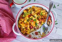 Savory Ham and Bacon Breakfast Casserole