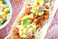 Juicy Ground Pork Tacos with Tangy Pineapple Salsa