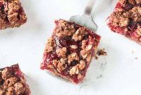Vegan Cranberry Oat Crumble Bars Recipe for Winter Baking