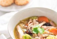 Traditional Cock-a-Leekie (Chicken and Leek) Soup — GF Recipe