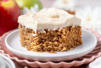 Apple Cider Snack Cake with Tender Apples