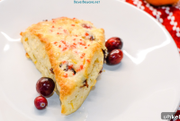 Cranberry Orange Scones Recipe with Zesty Glaze