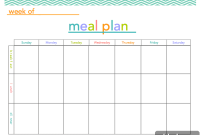 Printable Weekly Meal Planner: Free Downloadable Meal Plan Template