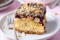 One-Layer S’mores Cake Recipe for Gooey Campfire Flavor