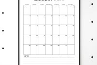 2025 Monthly Calendar PDF with Lined Notes — Free Printable