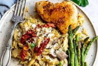 Creamy Garlic Parmesan Chicken Orzo Recipe