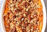 Sweet Potato Casserole with Brown Sugar Pecan Topping