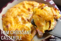 Ham and Cheese Croissant Casserole: Quick Savory Breakfast Bake