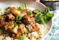 Greek Lamb Stew with Artichokes and Lemon Braise