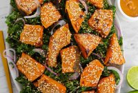 Miso-Glazed Pumpkin and Kale Salad with Toasted Seeds