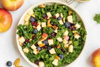 Crisp Kale and Apple Salad with Maple Dijon Dressing