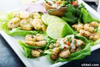 Savory Shrimp Lettuce Wraps with Zesty Dipping Sauce