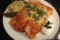 Smoked Chicken Enchiladas with Tangy Cheese Sauce