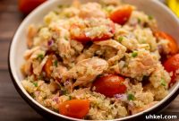 Chilled Salmon and Quinoa Salad with Lemon-Dill Dressing