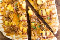 Grilled BBQ Pulled Pork and Peach Pizza Recipe