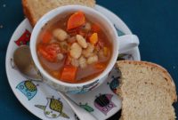 Crockpot White Bean and Vegetable Soup (Whole-Food, No Oil)