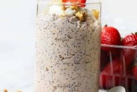 Creamy Vanilla Strawberry Overnight Oats Recipe