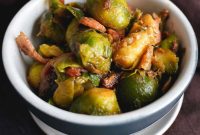 Caramelized Brussels Sprouts with Bacon and Sweet Dates