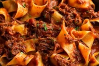 Slow-Braised Short Rib Ragu with Rich Tomato Sauce