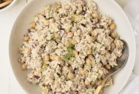 Tuna and Chickpea Salad with Lemon-Dill Dressing