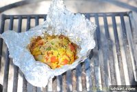 Campfire Paella in Foil Packets: Rustic One-Pan Camping Meal