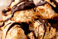 Chewy Chocolate Coconut Macaroons Made with Condensed Milk