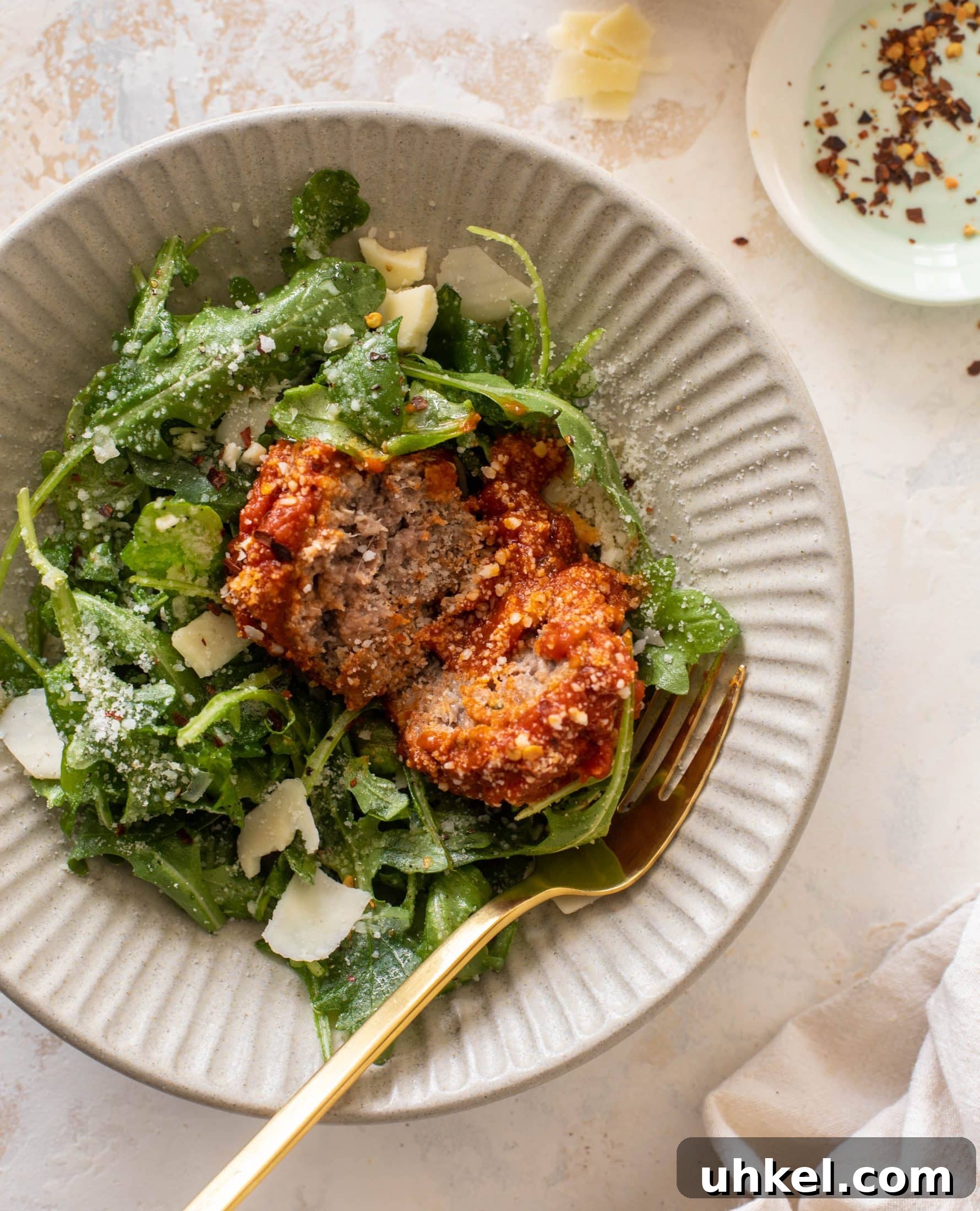 How to Make a Flavorful Meatball Salad in 20 Minutes 2 meatball salad