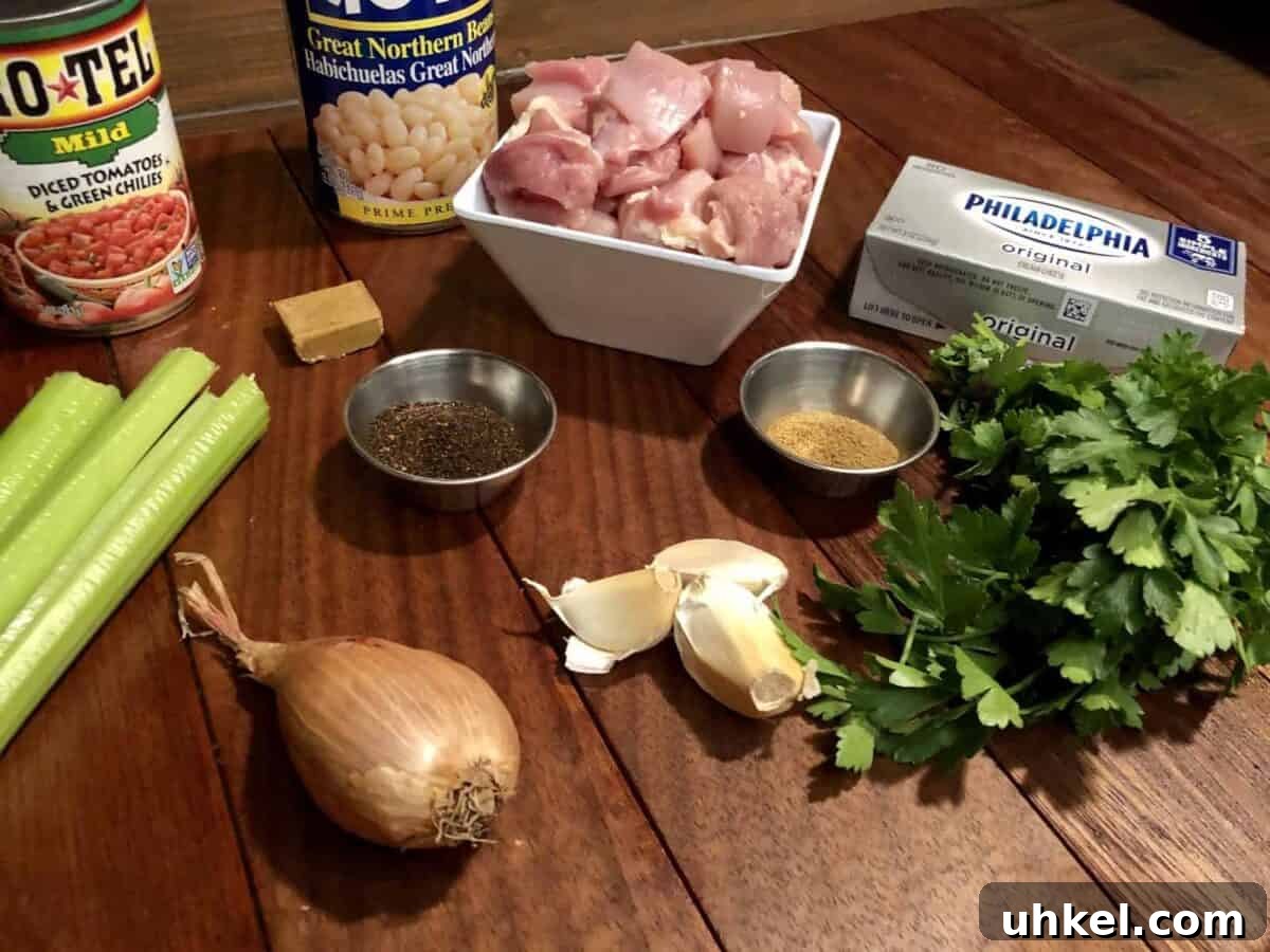 Creamy One-Pan Chicken with Beans and Garlic Herb Sauce 4 I used mostly pantry items and some random fridge items.