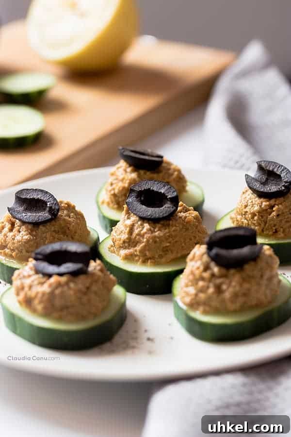 97 Crowd-Pleasing Appetizer Ideas for Parties and Gatherings 7 cucumber appetizer bites with spread