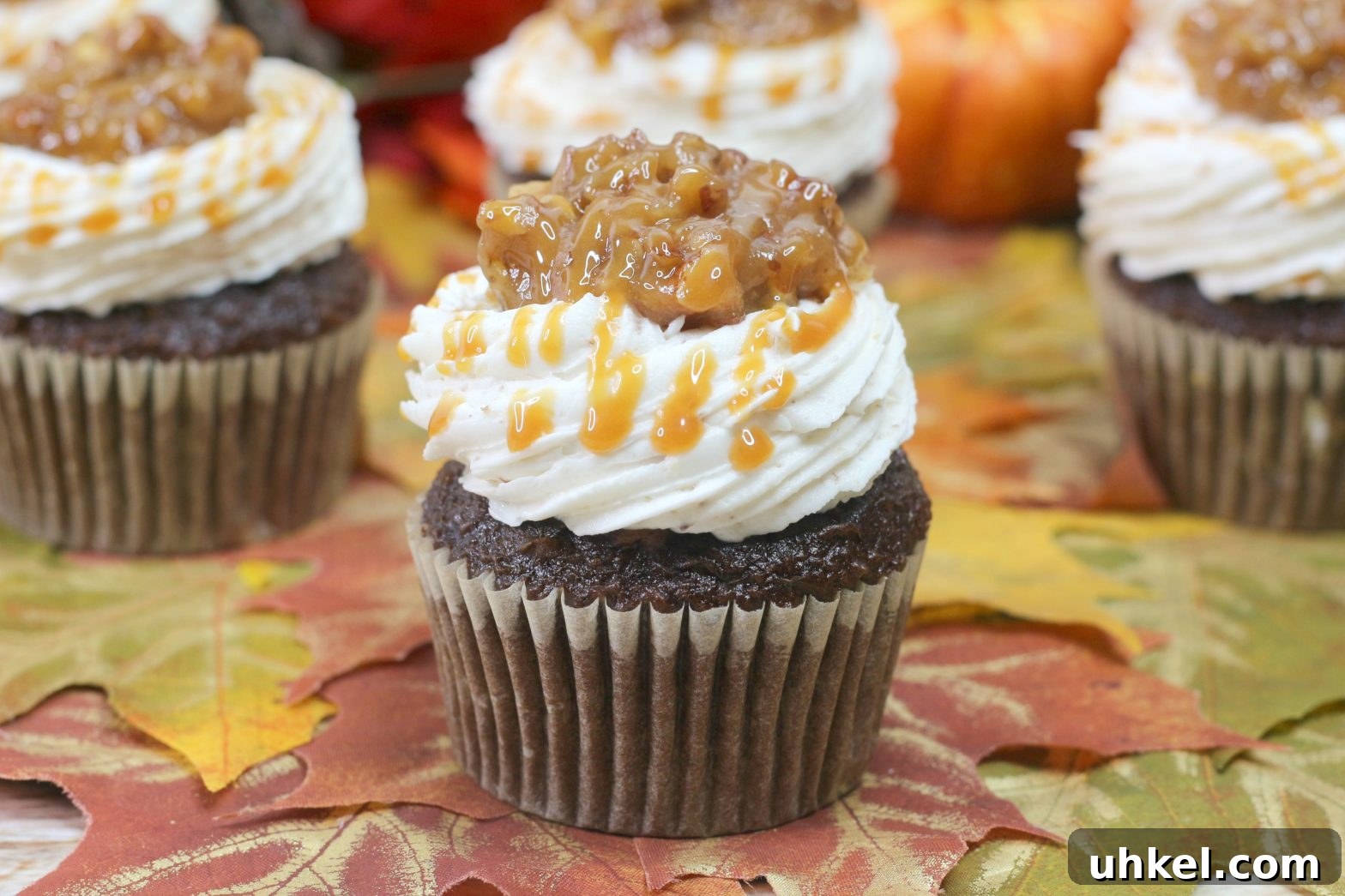 Chocolate Bourbon Pecan Cupcakes with Brown Butter Frosting 5 img 111 4