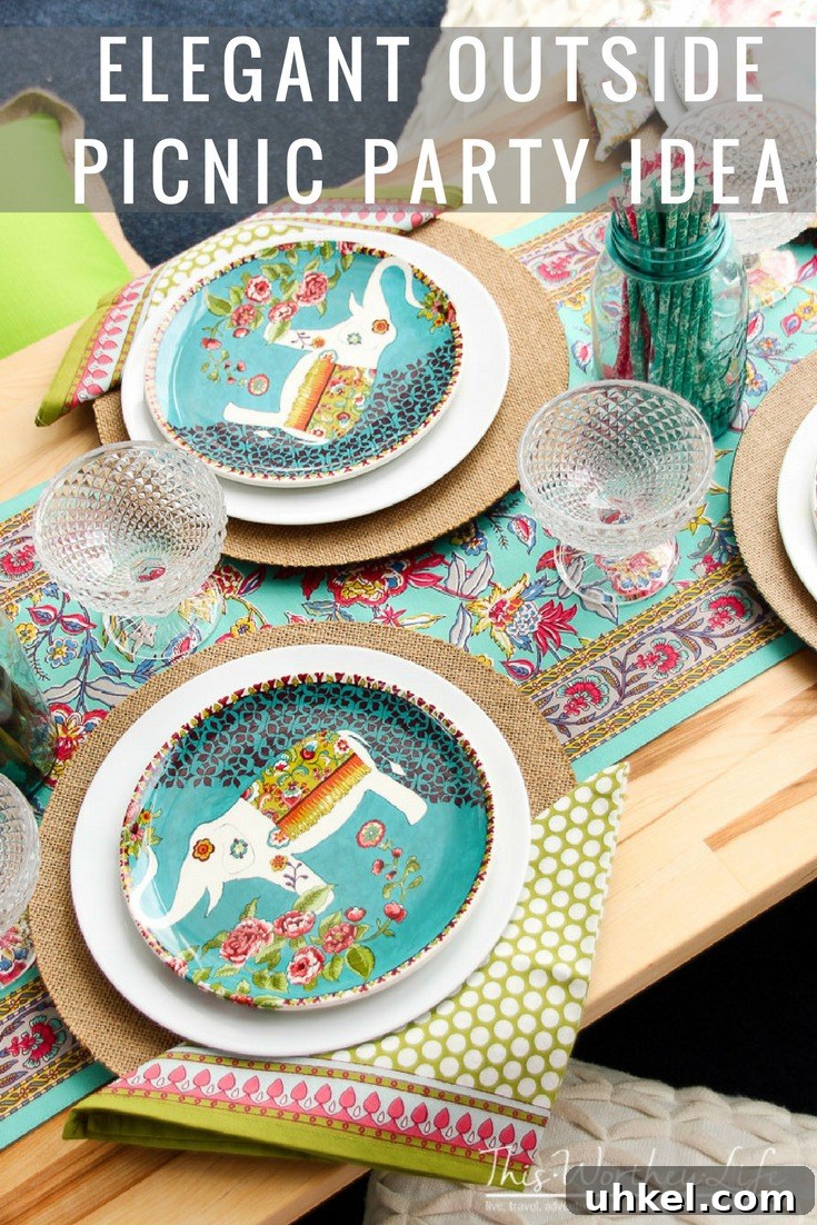 Boho Outdoor Picnic Party Ideas for a Coachella-Inspired Bash 2 Plan your summer party outside the box with this fun, elegant outside picnic party idea! I'm giving you some tips on pulling off a summer outdoor tablescape idea and creating a feng shui vibe your guests will love!