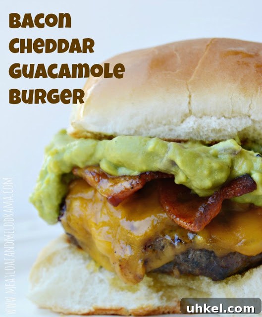 easy summer cookout menu ideas bacon cheddar guacamole burger