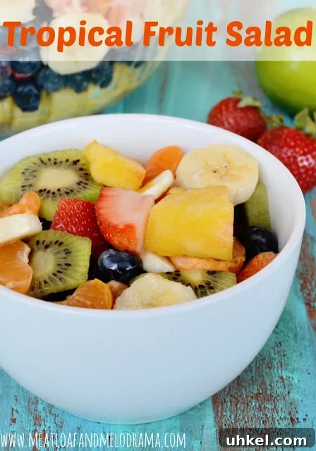 easy summer cookout menu ideas tropical fruit salad