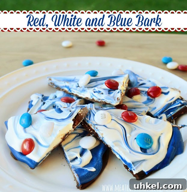 easy summer cookout menu ideas patriotic bark