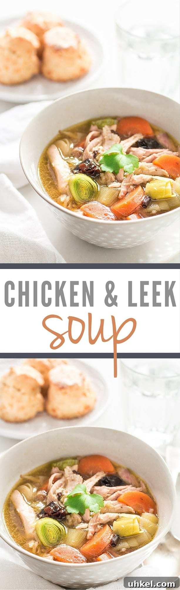 Traditional Cock-a-Leekie (Chicken and Leek) Soup — GF Recipe 4 Chicken and Leek Soup | Recipes From A Pantry