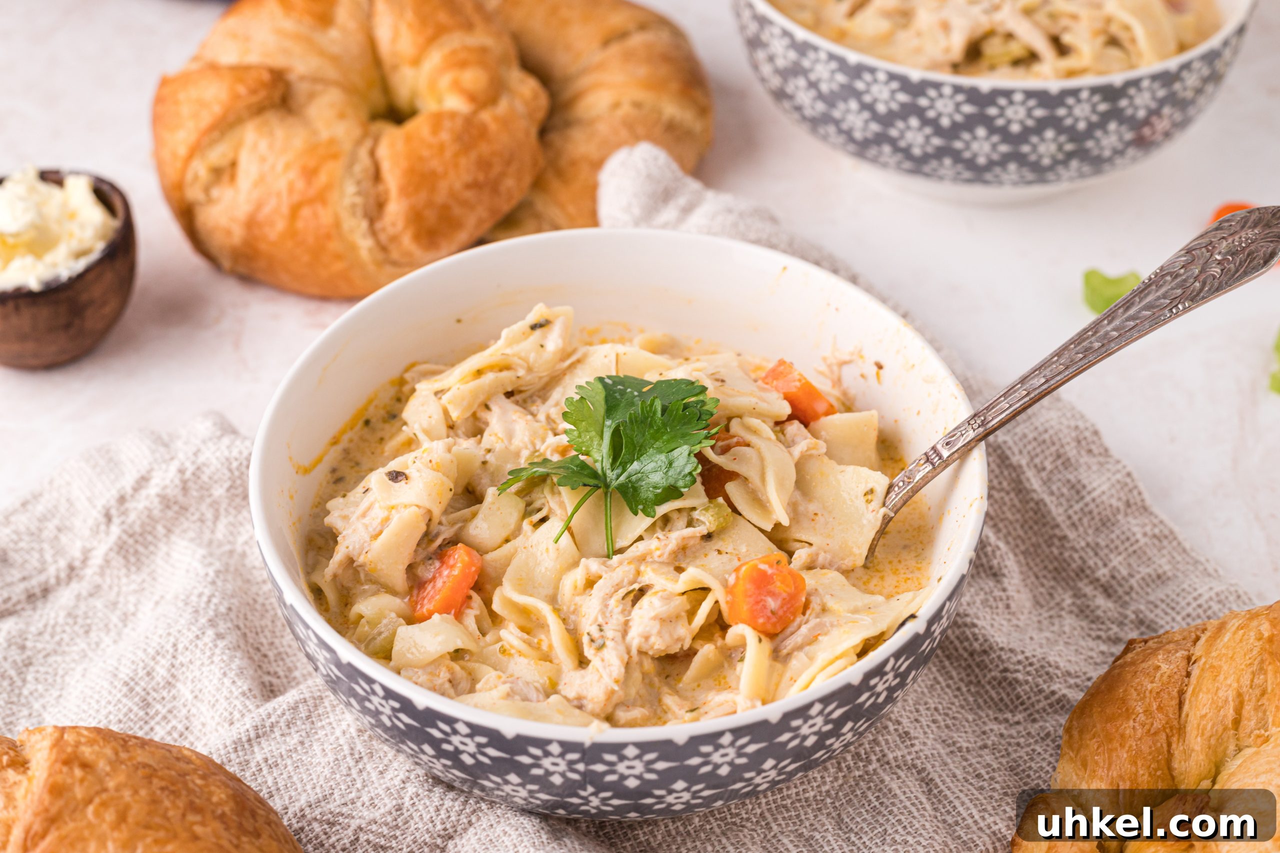 Creamy Homemade Chicken Noodle Soup Recipe for Comforting Meals 14 Cream and cream cheese