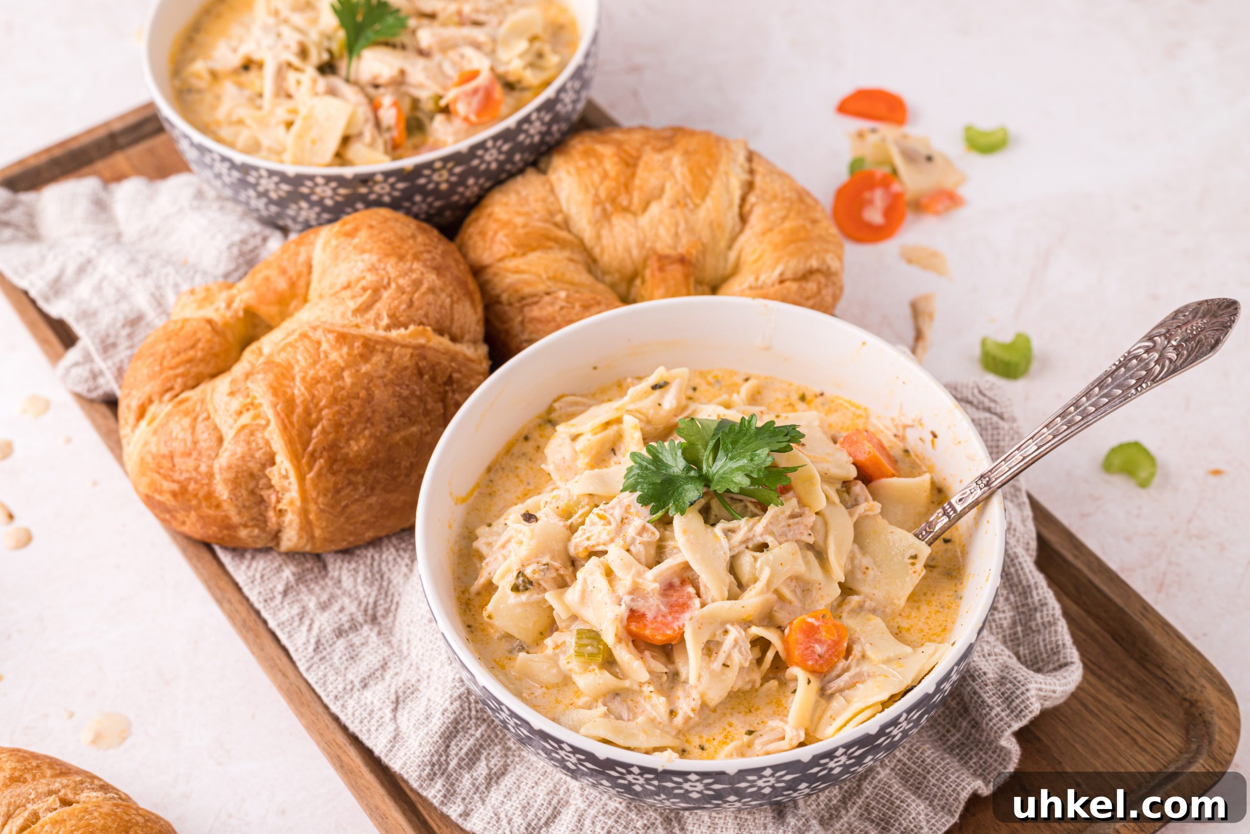 Creamy Homemade Chicken Noodle Soup Recipe for Comforting Meals 10 Soup in container
