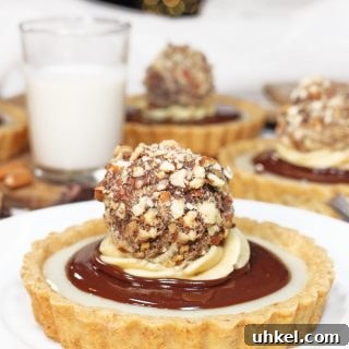 Almond Rocher Custard Tarts