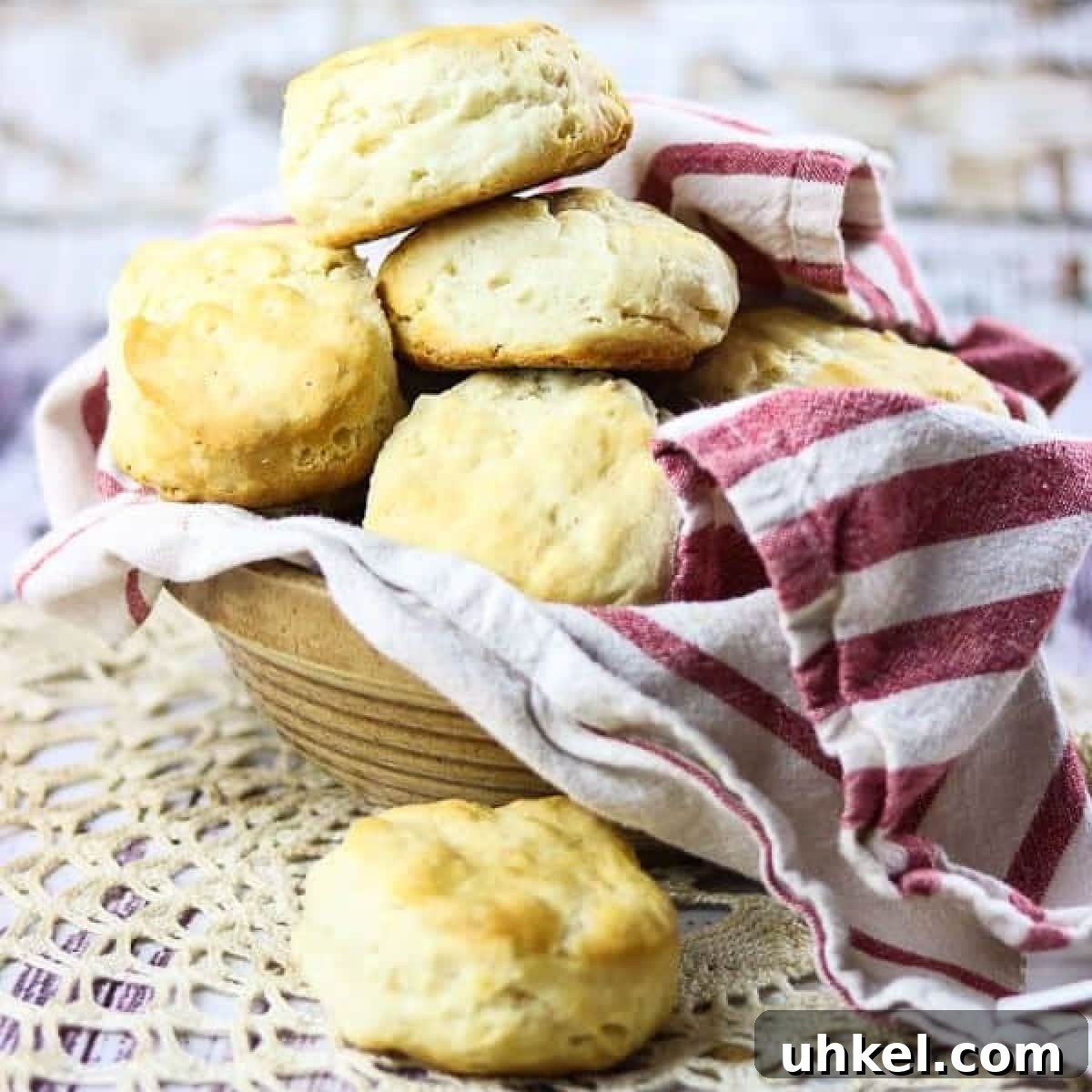 15 Perfect Side Dishes to Serve with Ham This Holiday 16 Closeup of biscuits piled in a bowl.