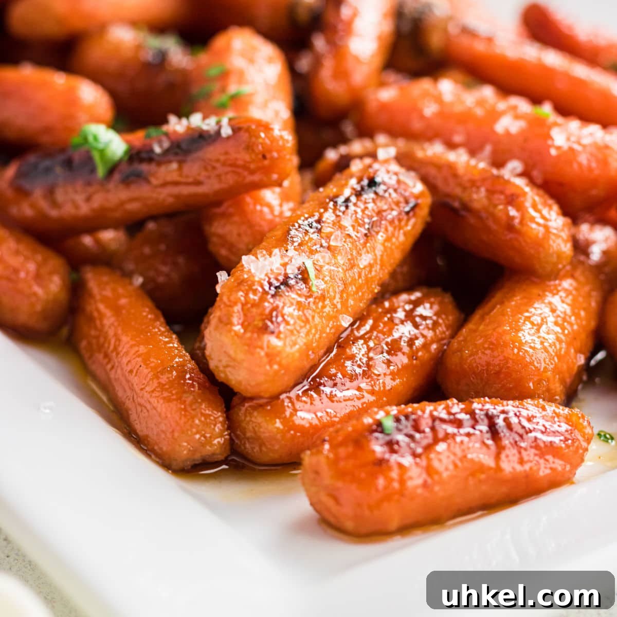 15 Perfect Side Dishes to Serve with Ham This Holiday 7 Close up of finished carrots.
