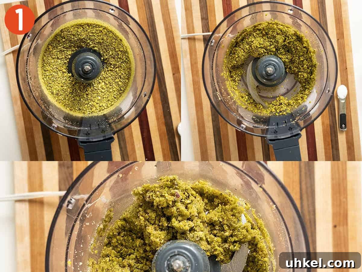 Authentic Italian Pistachio Cookies Recipe for Crispy, Nutty Treats 4 Pistachio, sugar, and simple syrup in a food processor.