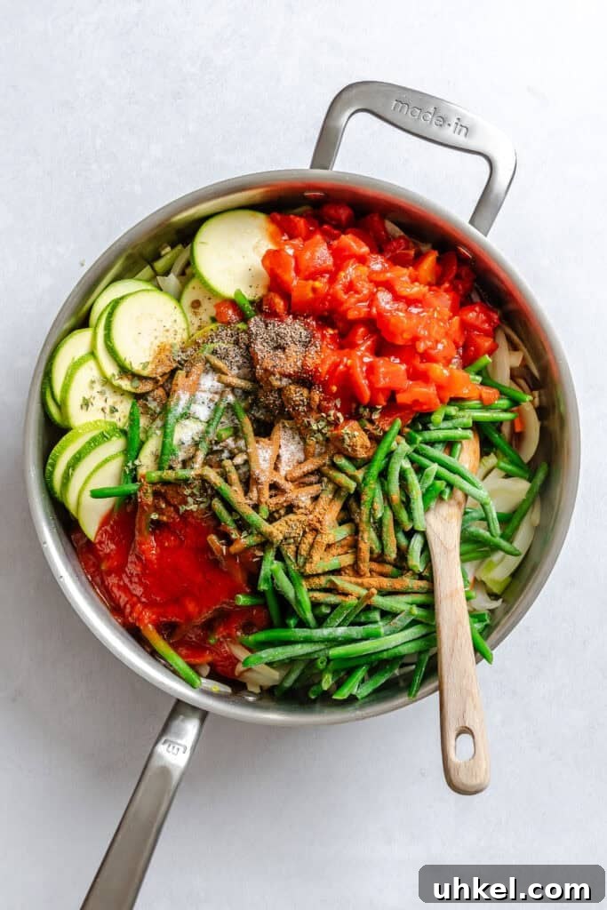 Lebanese Vegetable Medley: Classic Recipes and Flavor Guide 6 Lebanese Vegetables in a sauce pan