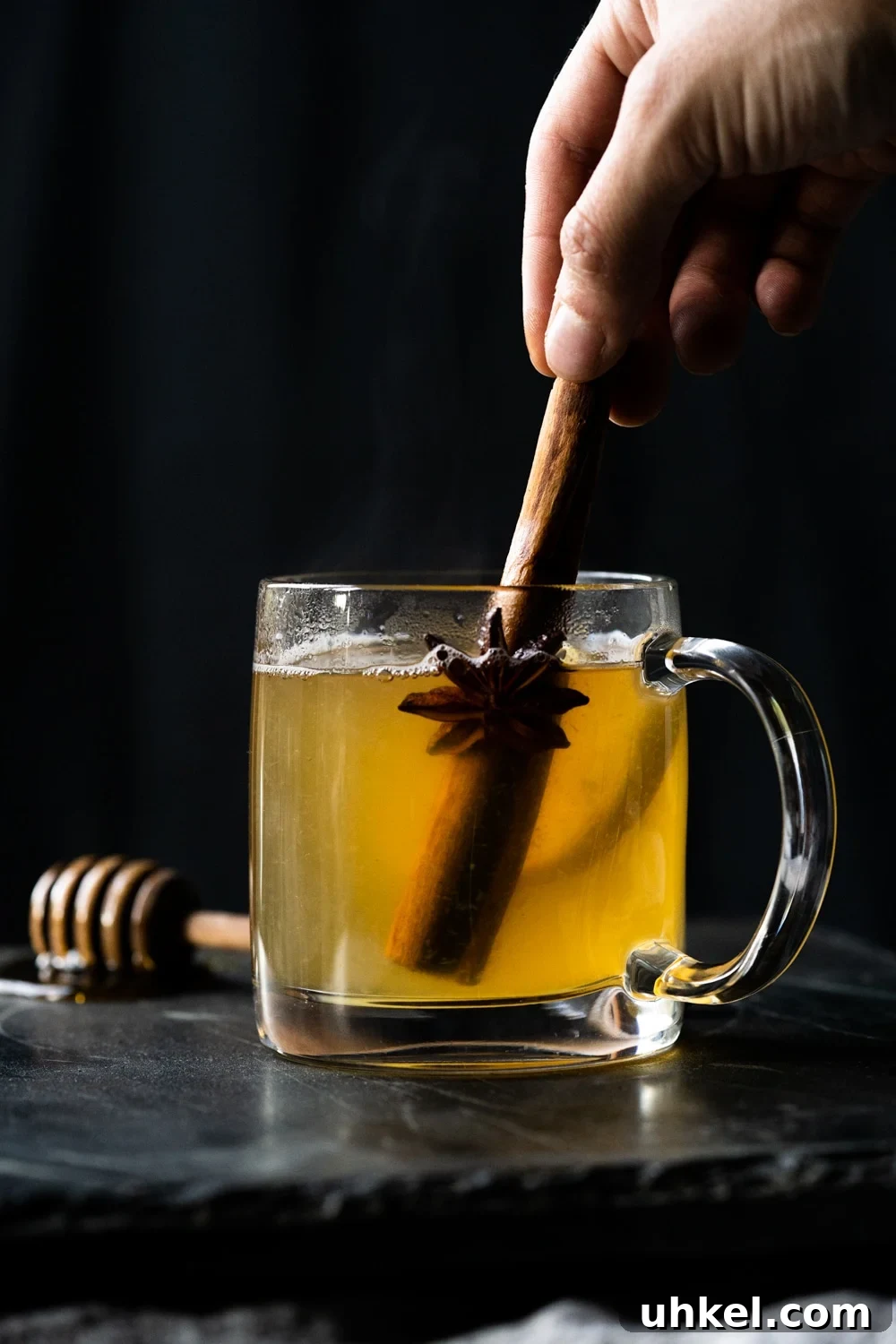 Stirring a keto hot toddy