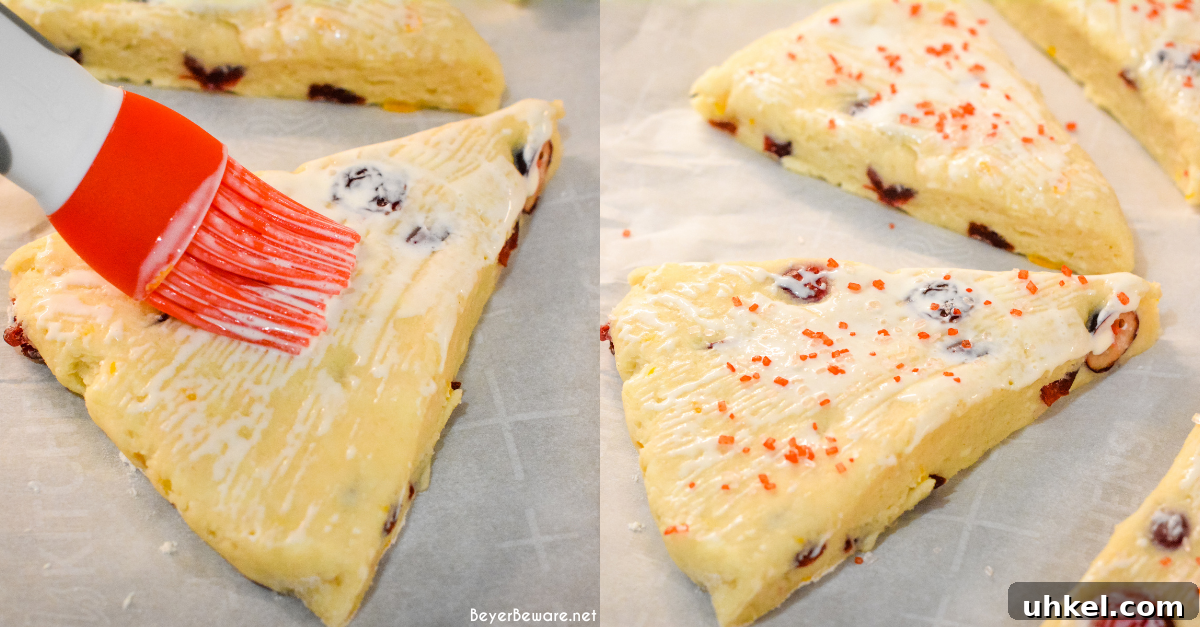 Cranberry Orange Scones Recipe with Zesty Glaze 11 Cranberry orange scones are one of my favorite Starbucks indulgences that I now make at home with combination of fresh oranges, cranberries, and dried cranberries.
