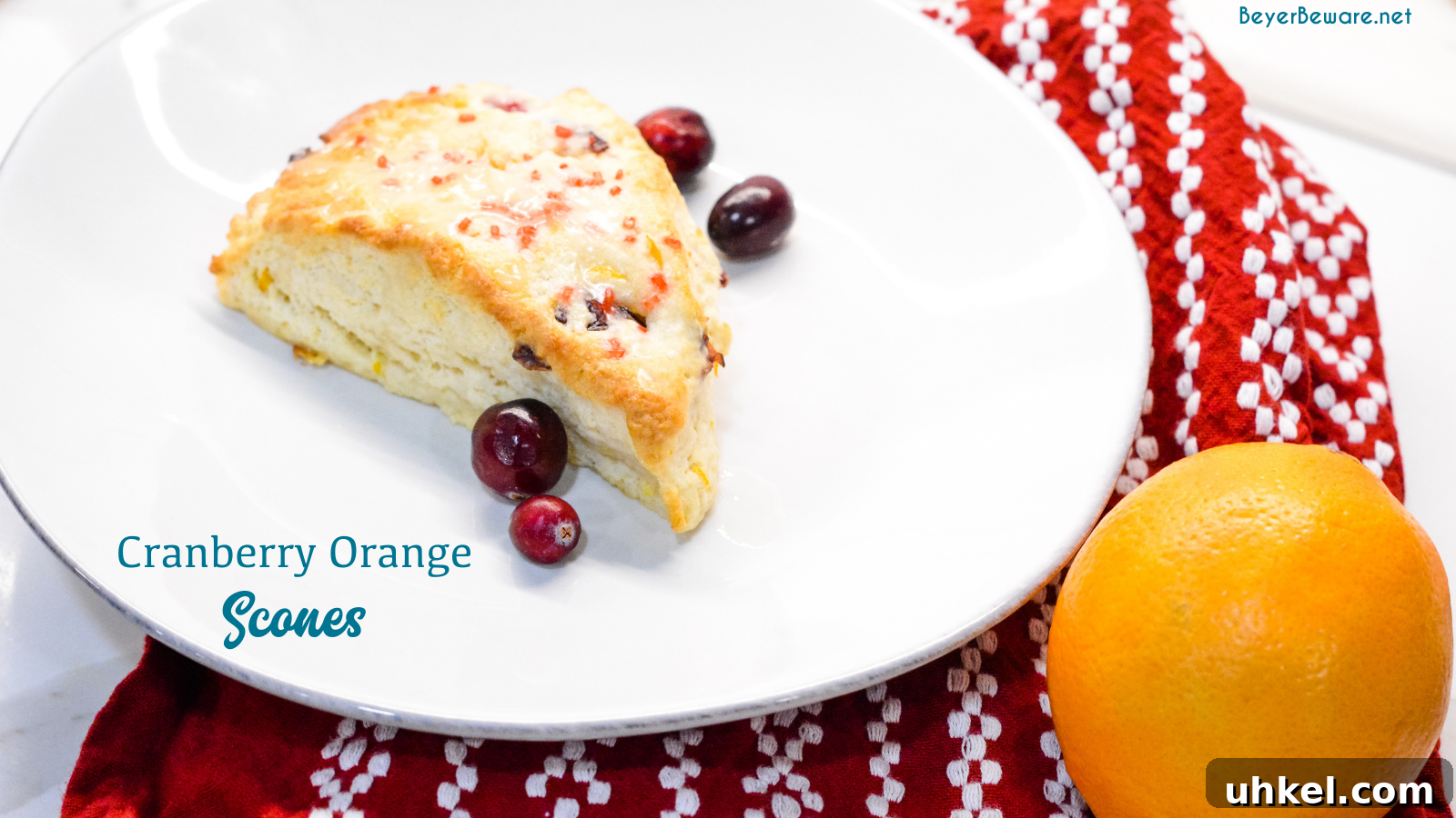 Cranberry Orange Scones Recipe with Zesty Glaze 5 Cranberry orange scones are one of my favorite Starbucks indulgences that I now make at home with combination of fresh oranges, cranberries, and dried cranberries.