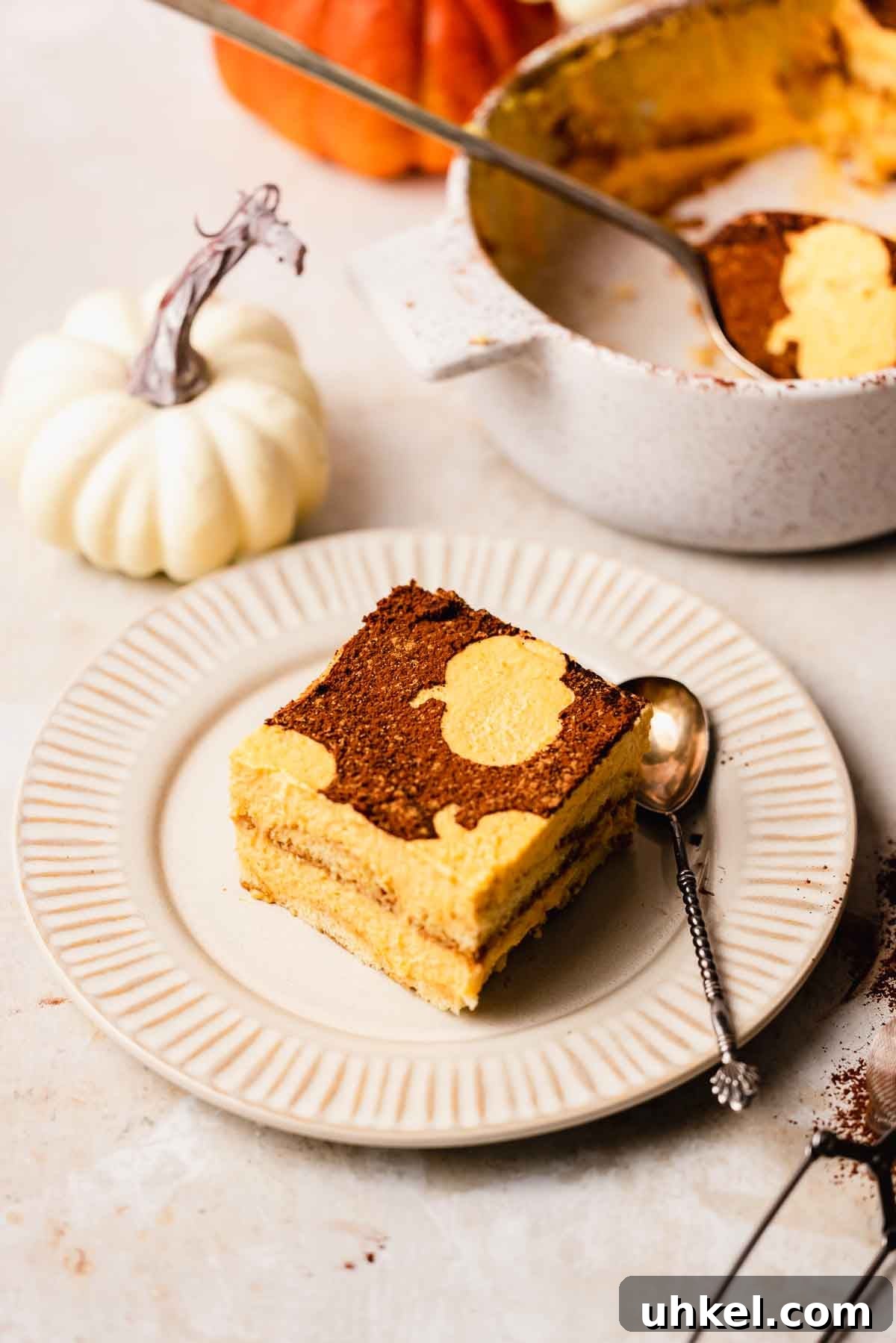 Pumpkin Tiramisu Recipe: Creamy Autumn Dessert with Mascarpone 13 slice of pumpkin tiramisu